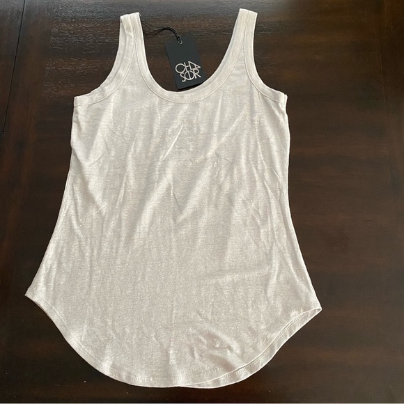 Chaser NWT Montauk Sleeveless White Tee Small - Picture 4 of 6